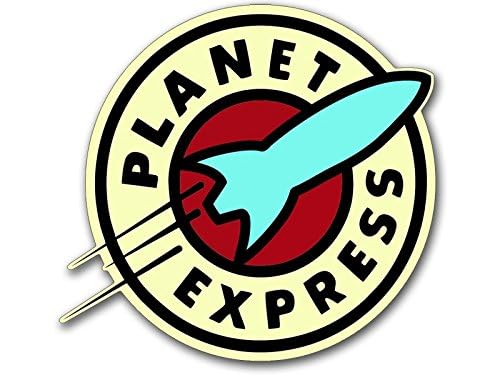 Amazon.com - Planet Express Logo Shaped Sticker (Alien Earth Mail